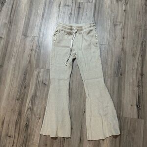 American Eagle Outfitters Waffle Super High-Waisted Flare Pant